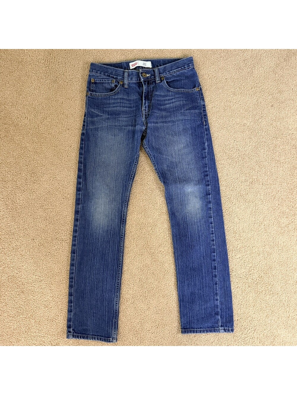 Levi's Performance 511 Slim Youth Boys Size 16 Regular Medium Wash Jeans 28 x 28